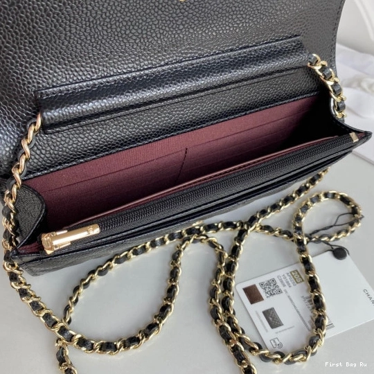 First Bag Ru CHAIN CAVIAR EDITION WALLET NEW CHANEL 0815